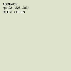 #DDE4CB - Beryl Green Color Image